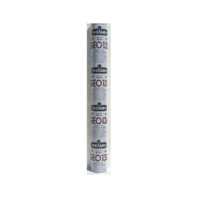 Геотекстиль ЭКОЛАЙФ GEO 200 (50кв.м, ш.2,0м) белый