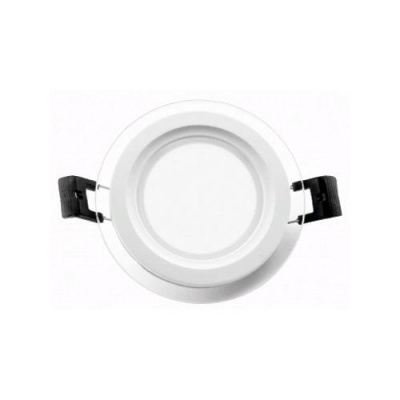 Свет-к сд (окант. стекл.) LE GLRL WH 6W D100 CW