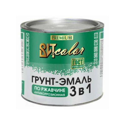 Грунт-эмаль по ржавчине быстросохнущая зеленая ВИТ color 1,8 кг (6)