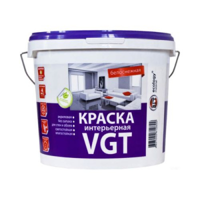 Краска вд для потолков Белоснежная ВГТ ВД-АК 2180 15кг
