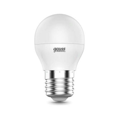Лампа светодиодная LED 6 Вт 4100К белая Е27 Шар Gauss