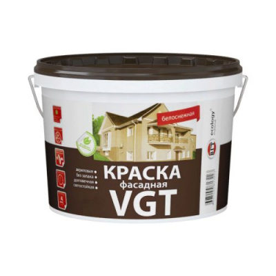 Краска вд фасадная Белоснежная ВГТ ВД-АК 1180 15кг