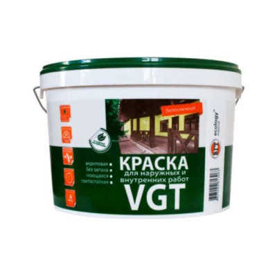 Краска вд моющаяся для нар.внутр.работ Белоснежная ВГТ ВД-АК 1180 15кг