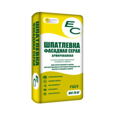 ЕС Шпатлевка фасадная серая 20кг (54)