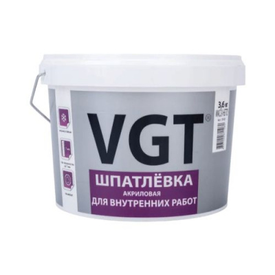 Шпатлевка для внутренних работ 3,6 кг VGT,