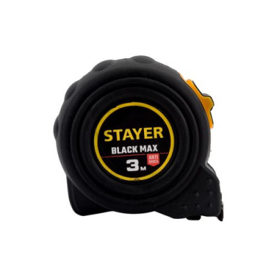 Рулетка 3м х 16мм STAYER BlackMax с двумя фиксаторами 3410-03_z02