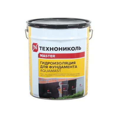 Мастика битумная AquaMast ( 18 кг) Гидроизоляция Фундамент (36штпод)