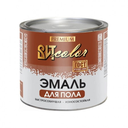 Эмаль для пола желто-коричневая быстросохнущая ВИТ color 2,7 кг (6)