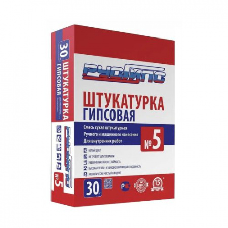  штукатурка русгипс №5 30кг 