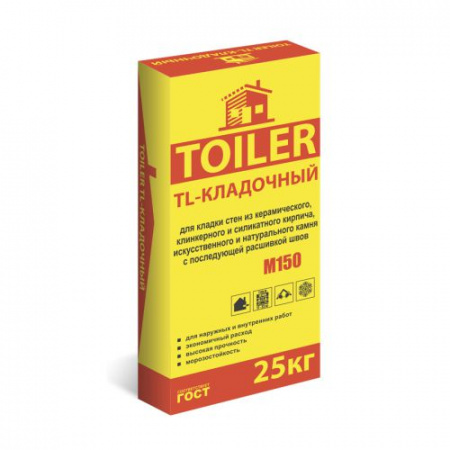 Смесь цементно-песчаная М-150 25кг TOILER (54 шт/под) – купить в Хозторг