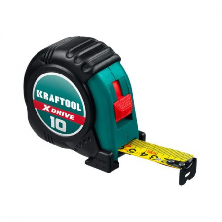 Рулетка 10м х 25мм KRAFTOOL X-Drive 34122-10