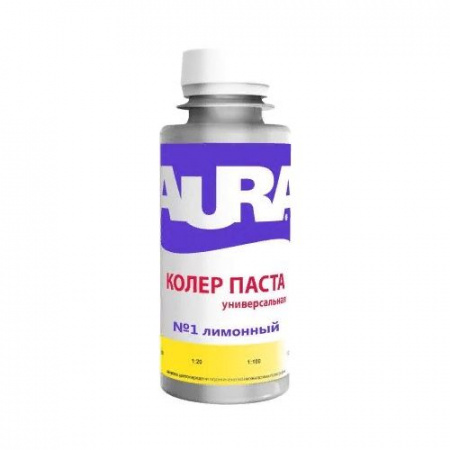 Колер универальный 01 Лимонный 0,1л AURA