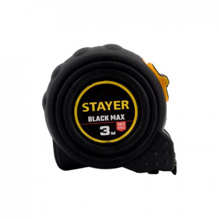 Рулетка 3м х 16мм STAYER BlackMax с двумя фиксаторами 3410-03_z02